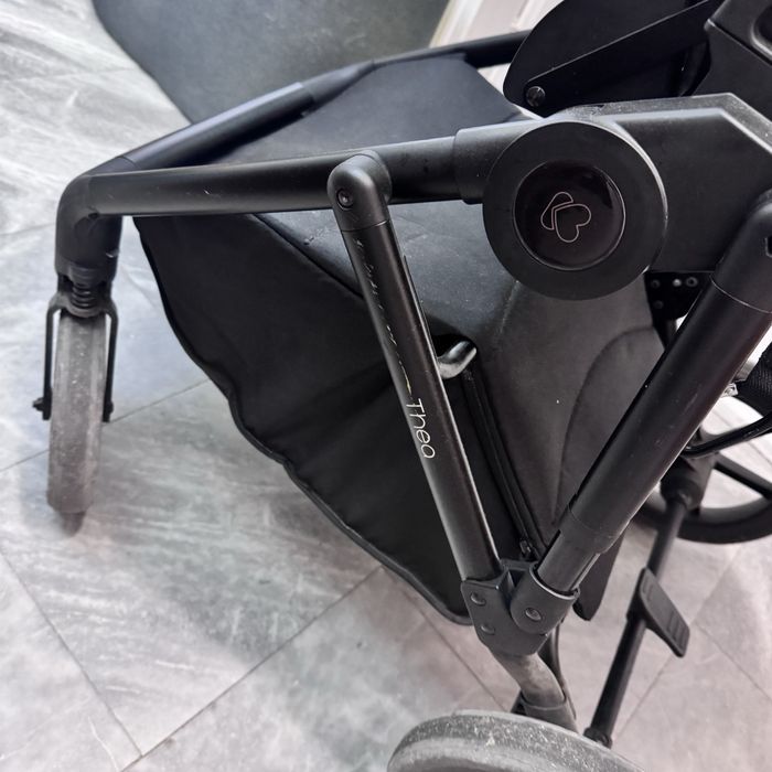 Комбинирана бебешка количка 2в1 Kikkaboo - Thea, Grey и Столче за кола