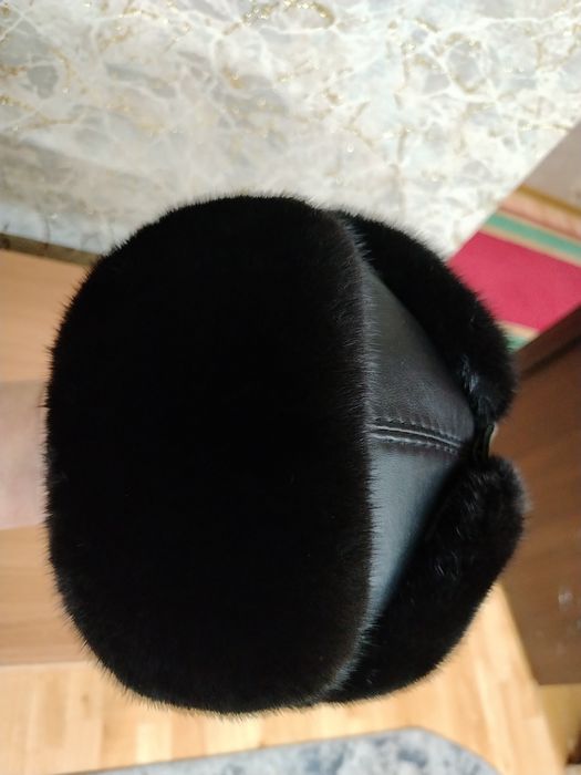 Шапка ушанка норковая