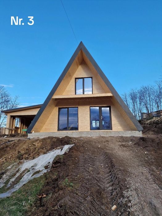 Vând cabane tip A frame