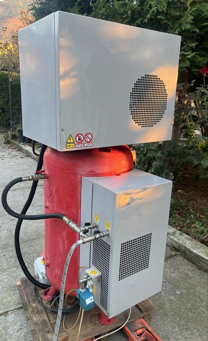 Трифазен бутален компресор Fini 4kw с ресивър 270lt и сушител