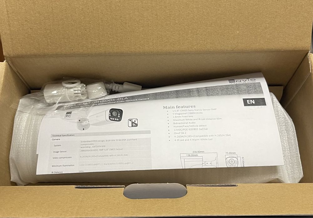 Camera supraveghere envio / model IESS-BFM70H500S-DLA sigilata