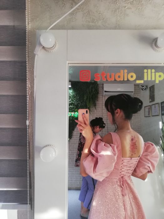 Платье вечернее в розовом цвете