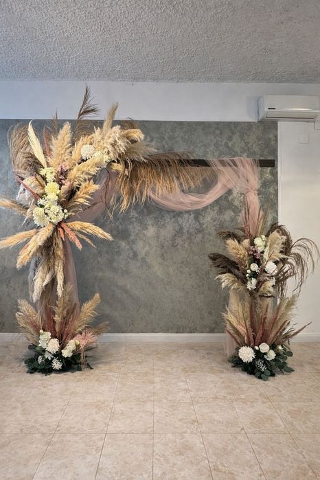 Arcadă baloane + aranjamente boho | Evenimente | Rixien Event