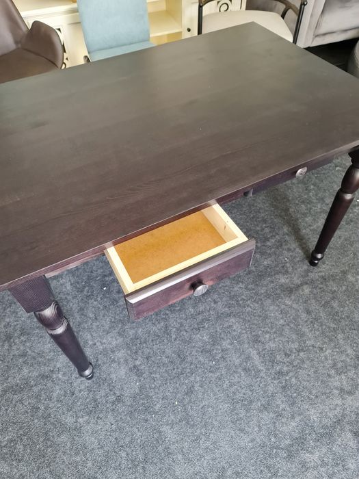 Masa de lemn cu sertare 120/80/75