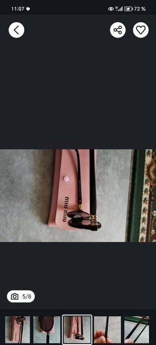 Женские солцезашитние очки.MIU  MIU
