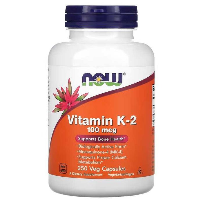NOW Foods Vitamin K-2 100 mcg NOW Витамин K2 K2