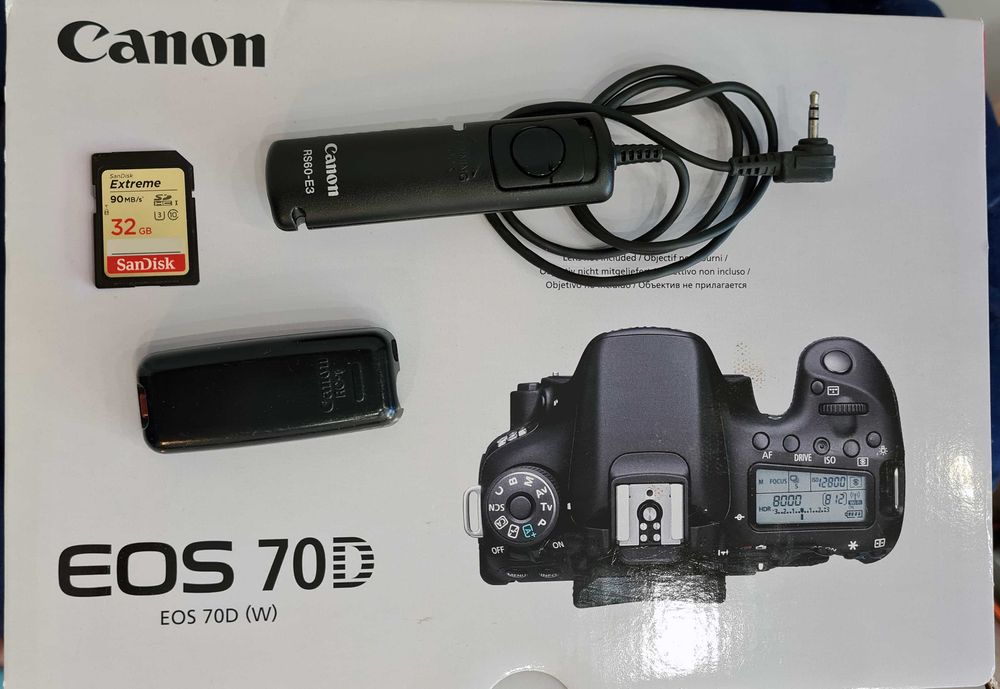 Canon EOS 70D с обектив Tamron SP 17-50 f/2.8 Di II VC +допълнения
