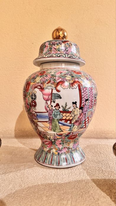 Декоративный фарфоровый набор в китайском стиле | 3 предмета