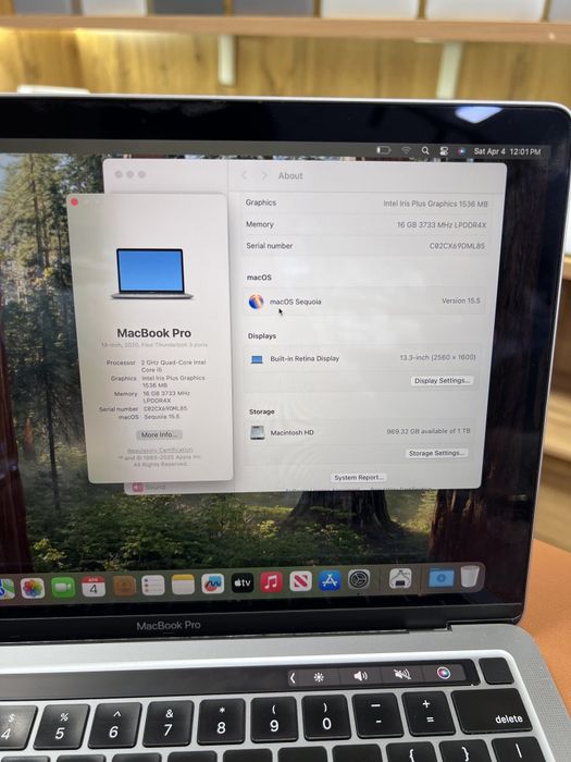 MacBook Pro 2020 16GB Ram 1 TB SSD