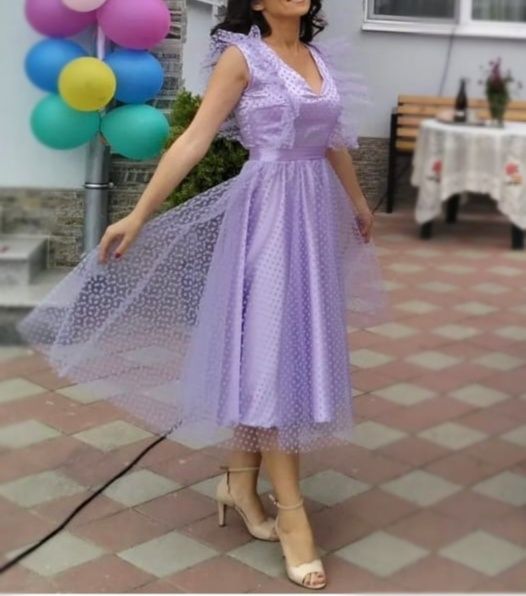 Rochie ocazie lila xs-s