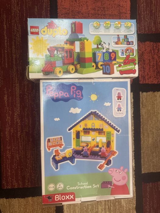 Lego duplo scoala peppa pig + jocuri si puzzel uri peppa pig