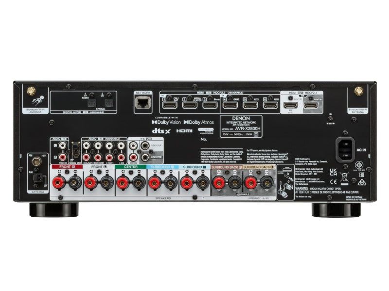 Denon AVR-X2800H/8K/Dolby Atmos/DTS:X
Dolby Atmos and DTS:X AV Rece