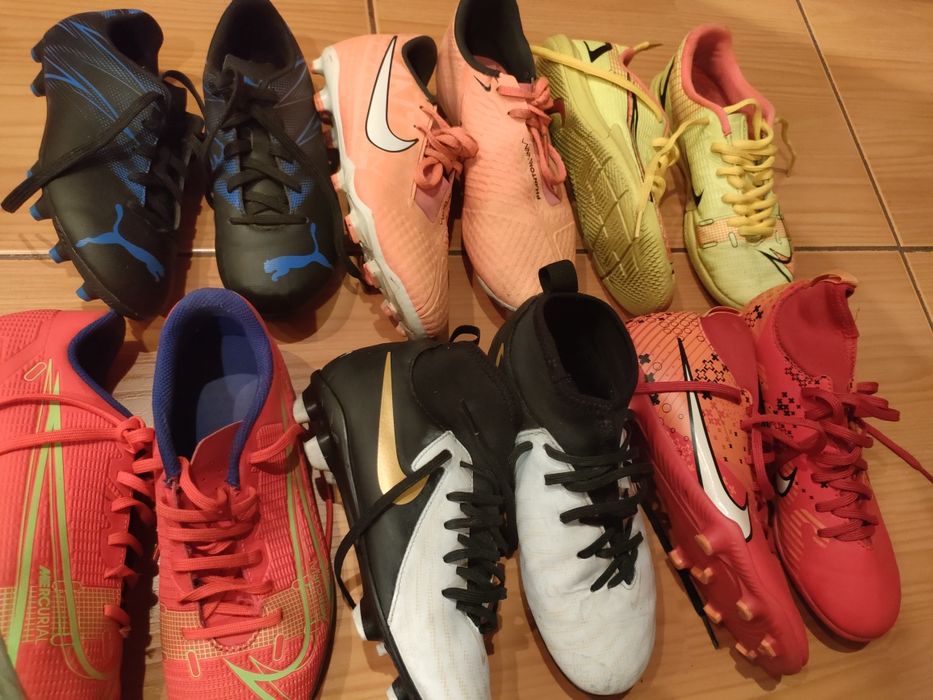 Ghete fotbal Nike Adidas 33,34,35 iarba, sintetic, sala stare f buna