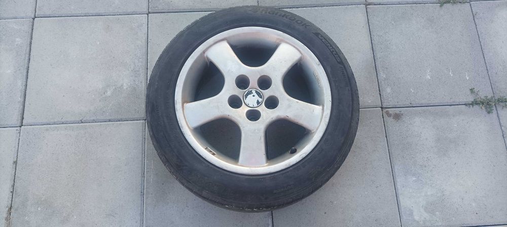 Jante 5x112; R16, cu anvelope vara Hankook pentru Skoda, VW