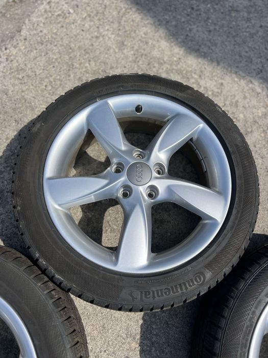 Джанти 17 “ за AUDI със зимни гуми Continental  DOT20. 7 мм грайфер