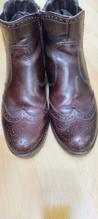 Botine piele maro Benvenutti mărimea 38