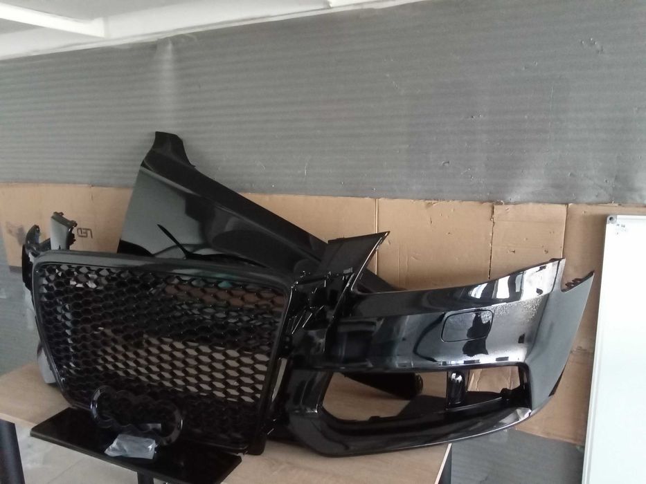 Bara fata grila radiator,proiectoare Fagure Audi A4 B8 LZ9Y LY9B Negru