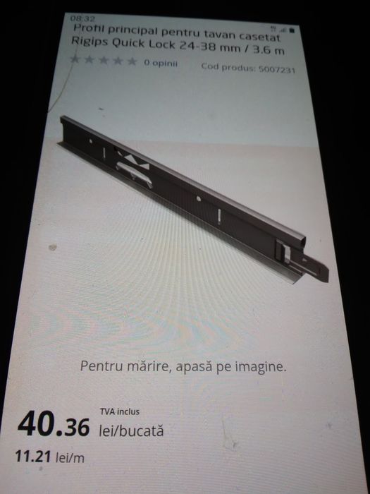 Profile tavan fals noi