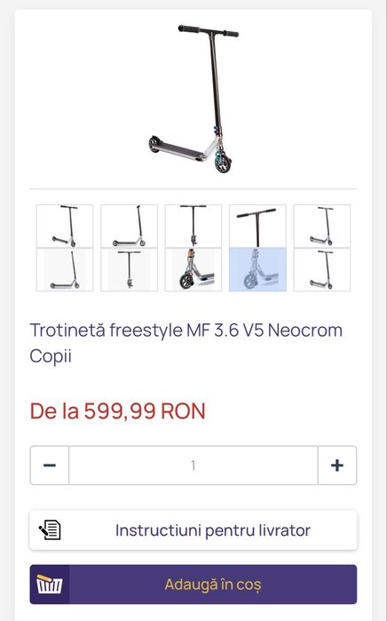 Trotineta Freestyle Oxelo MF 3.6 V5 Neocrom