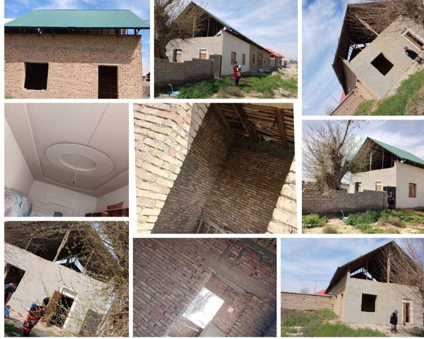 6 sotix xovli  3 xonali pishiĝ ĝish bilan qilingan