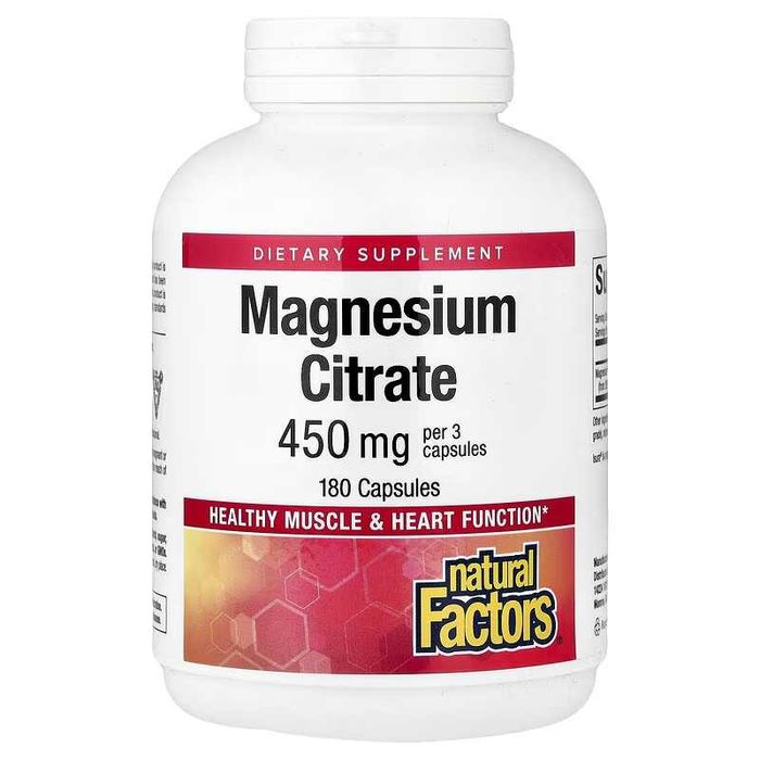 Natural Factors цитрат магния 150 мг  Magnesium Citrate