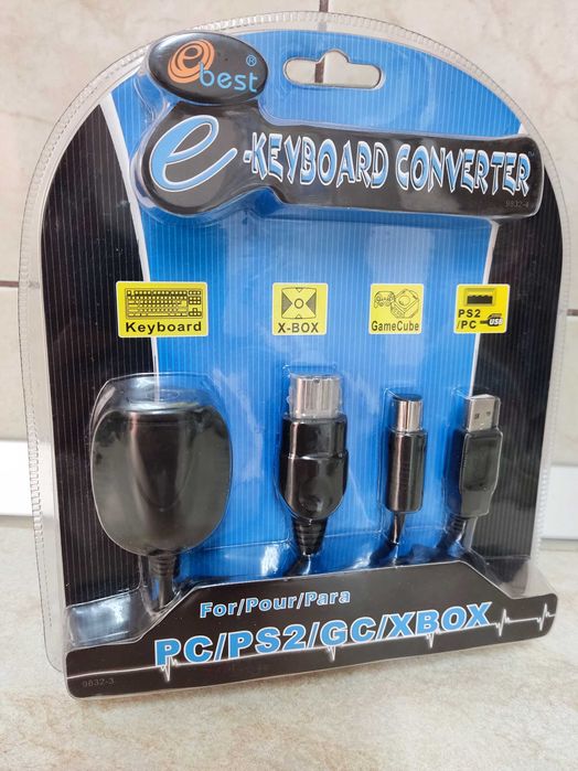 Convertor, Tastatura cu mufa PS2 la Game Cube, Xbox Classic, PC/USB