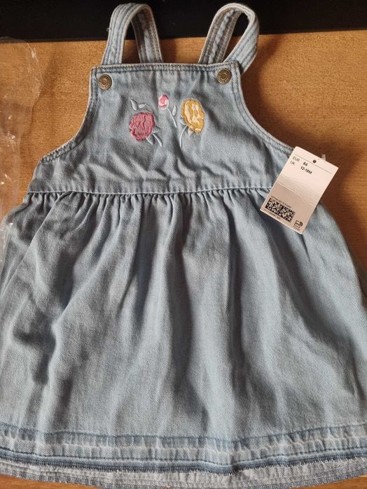 Нов дънков сукман-рокля h&m 86 размер, 18-24 месеца