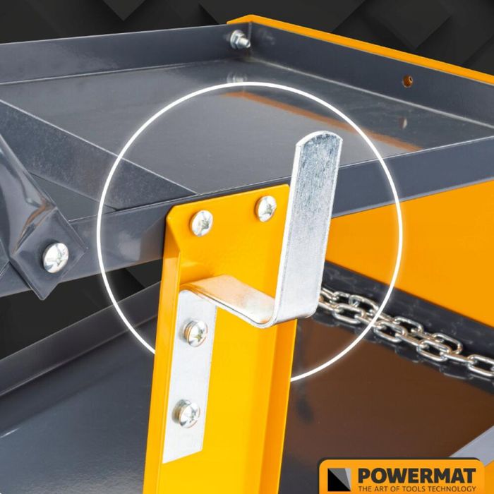 Carucior cu 3 rafturi pentru aparatul de sudura, capacitate maxima 100