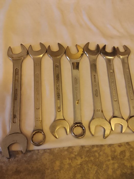 Chei fixe și reglabile profesionale 18 bucăți  6-27 , Facom/SAM/Chrome