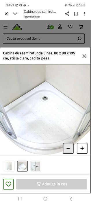 Cabina dus noua, Lines