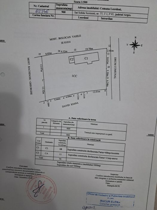 Se vinde CASA SI TEREN