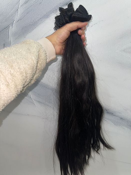 Естествена коса на клипс