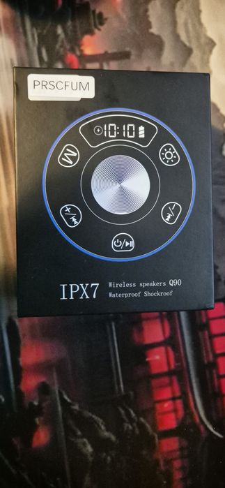 Boxa portabila (bluetooth), Xuevcn Q90, NOUA, RGB, Waterproof