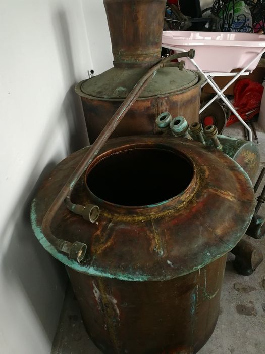 Cazan de țuică din cupru alimentar Capacitate 220 litri