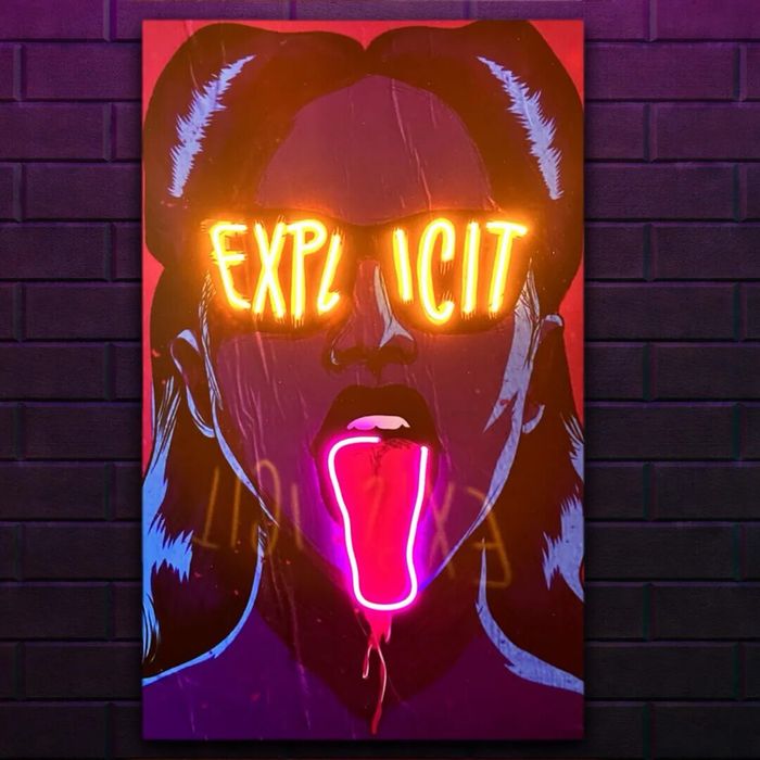 Стильные картины с неоном