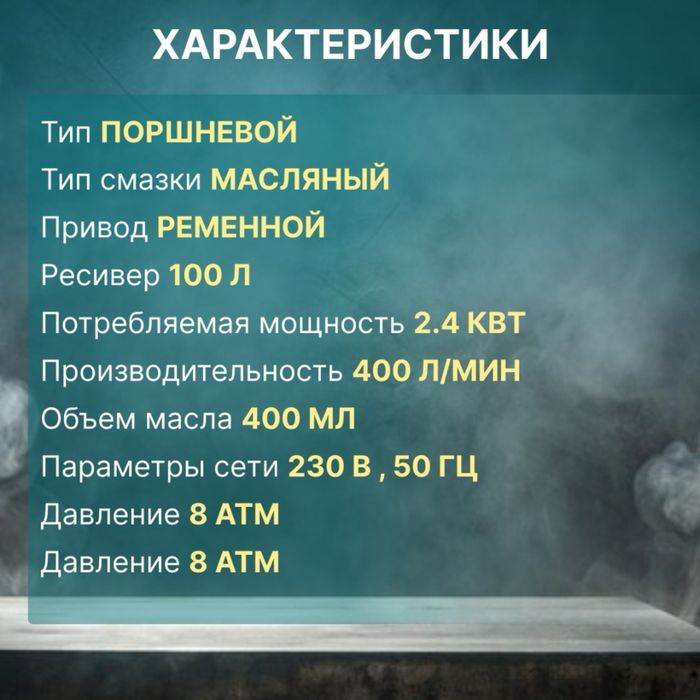 Компрессор 100л 220