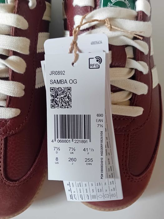 adidas Originals Samba OG Maro 41 1/3