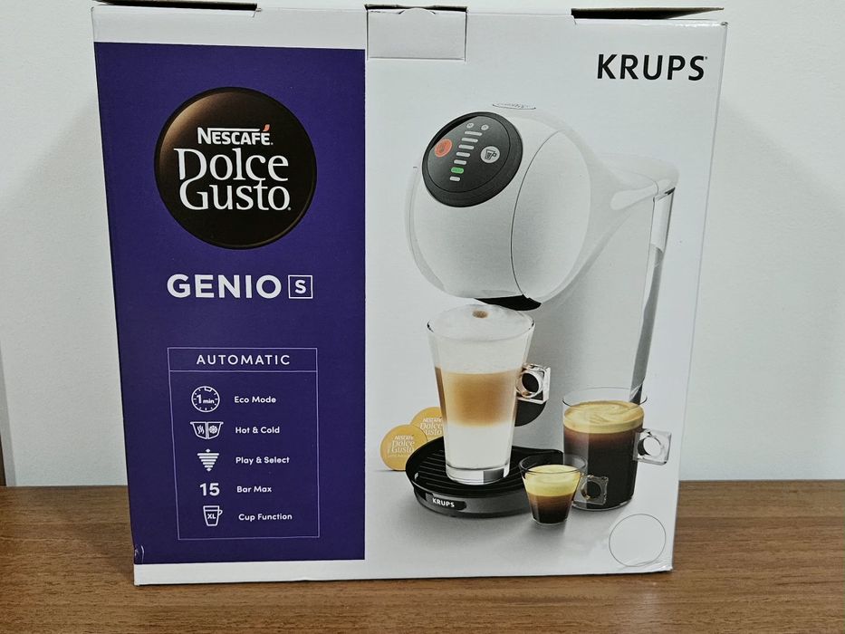 Кафемашина KRUPS Genio S White – почти нова, с гаранция!