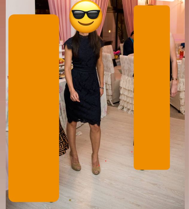 Rochie elegantă bluemarin H&M