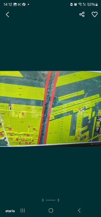 Teren Extravilan , parcelat, 500 mp posibilitate trecere in intravilan