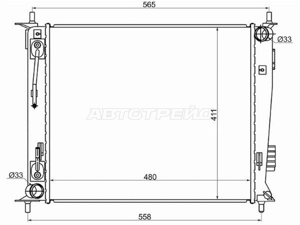 Радиатор Kia Soul