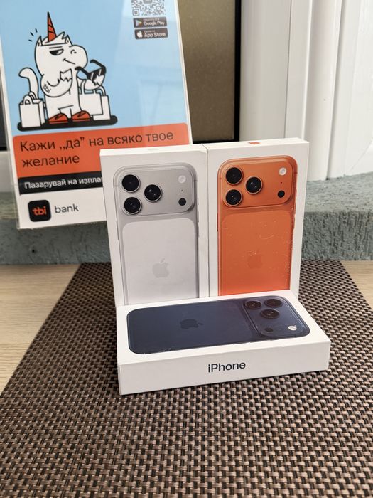 НОВИ! 256Gb *ЛИЗИНГ* iPhone 17 Pro Deep Blue Cosmic Orange Silver