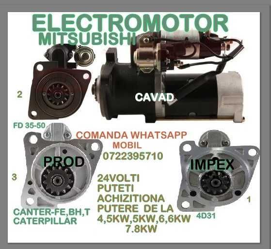 Electromotor stivuitor Mitsubishi fd 35,50,Canter 24v putere 5-7,8kw