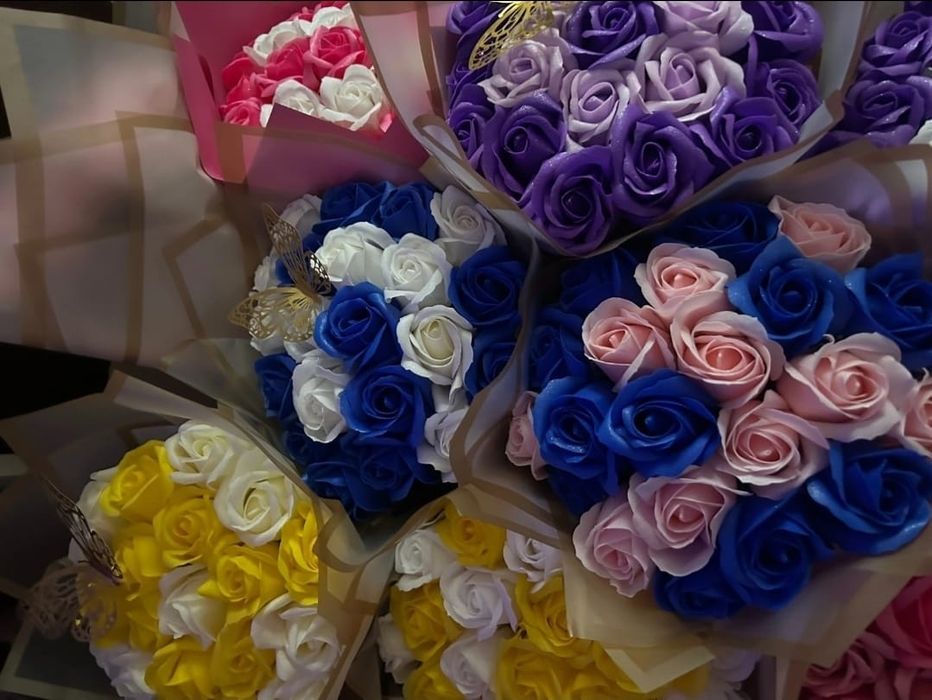 Buchet trandafiri săpun