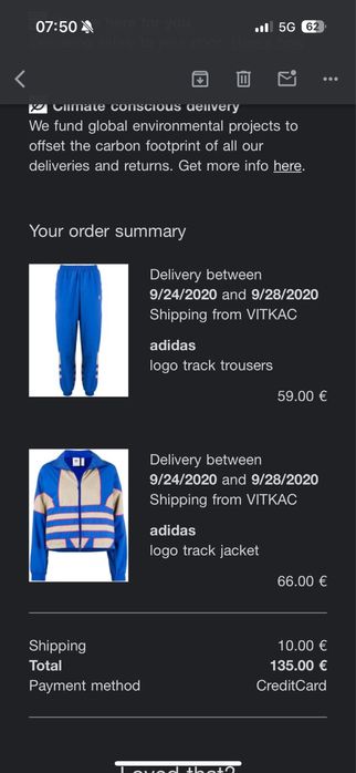 Trening Adidas nr 38