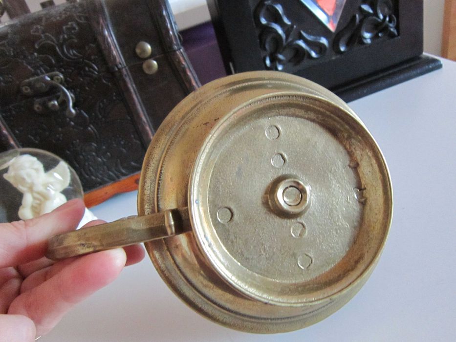 bronz masiv cu maner Suport sfesnic design brutalist Germania