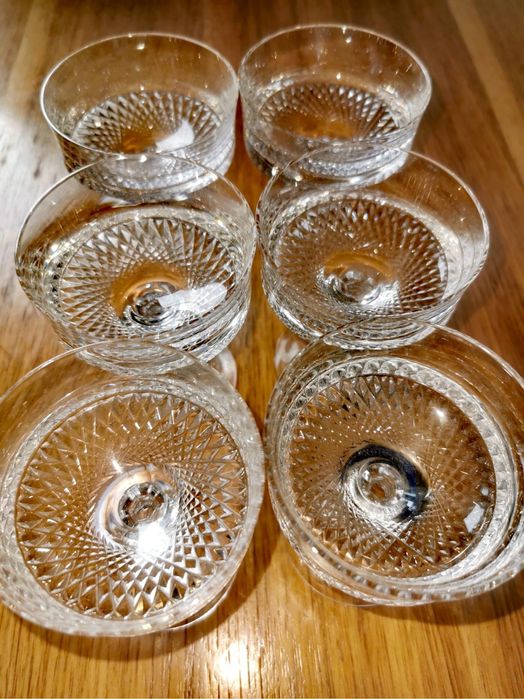 Кристални чаши шампанско сет комплект сервиз маркови оловен кристал