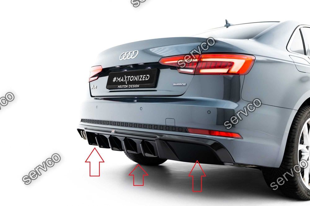 Difuzor bara spate Audi A4 S-Line Sedan Avant B9 2015-2019 v37 Maxton