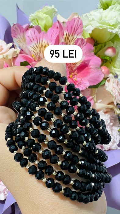 Bratari cu snur si elemente din aur 14k