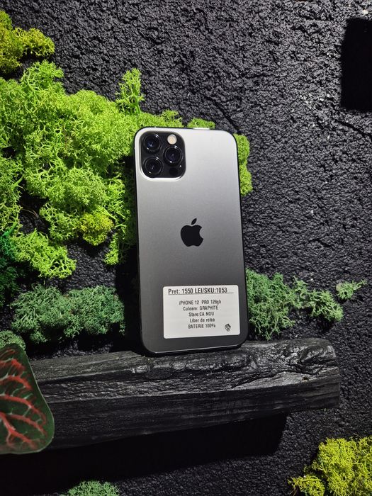 iPhone 12 Pro 128gb Graphite Neverlocled Bat 100%/Fact+Garantie